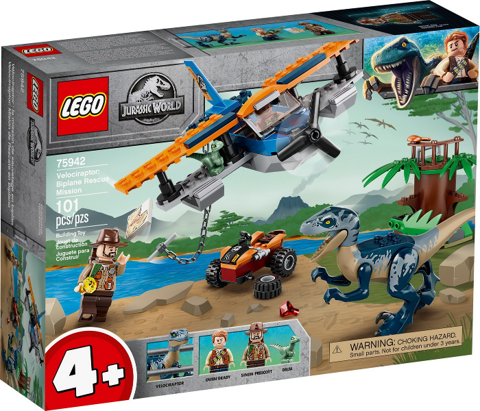 75942 Velociraptor: Biplane Rescue Mission