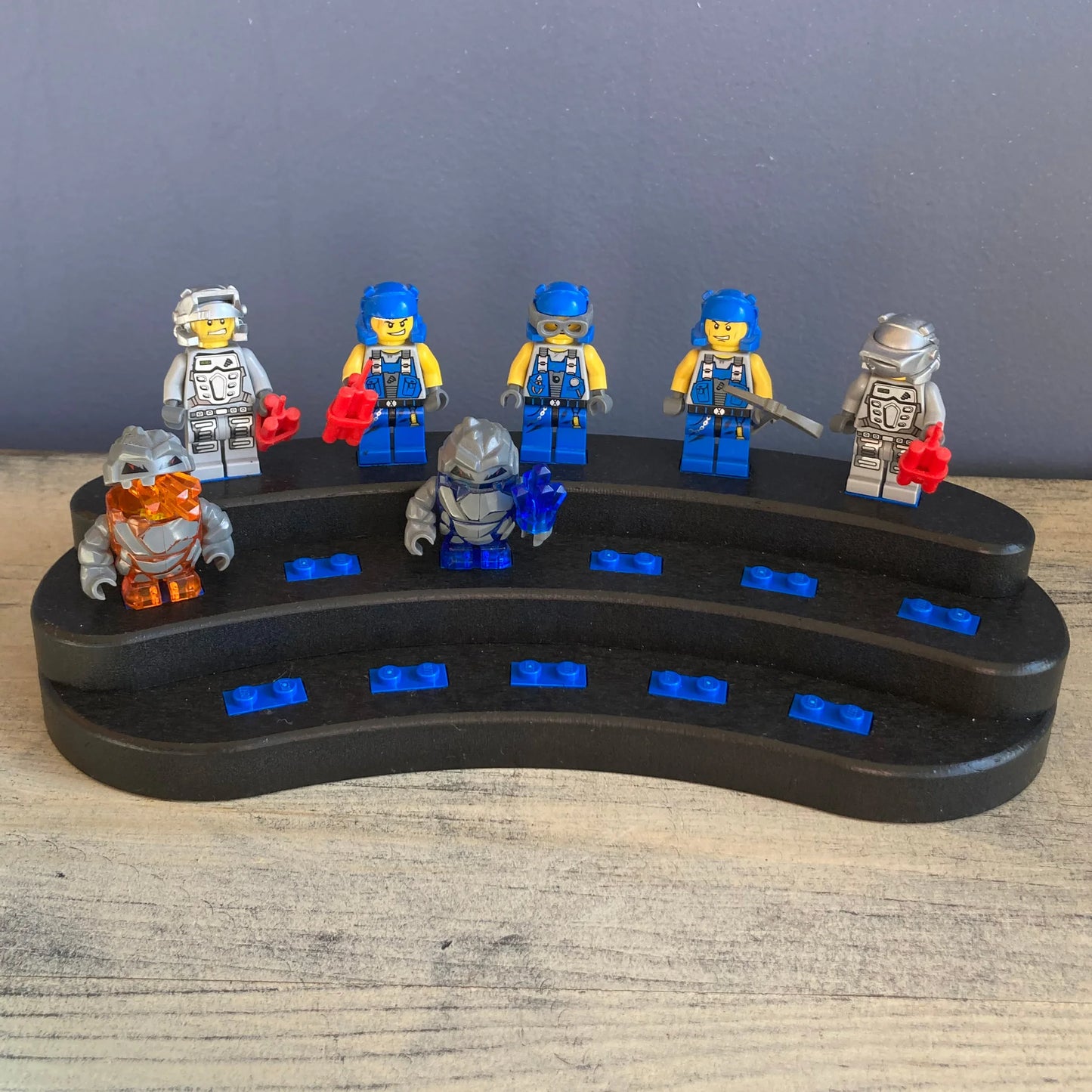 Blue Crescent Display Stand