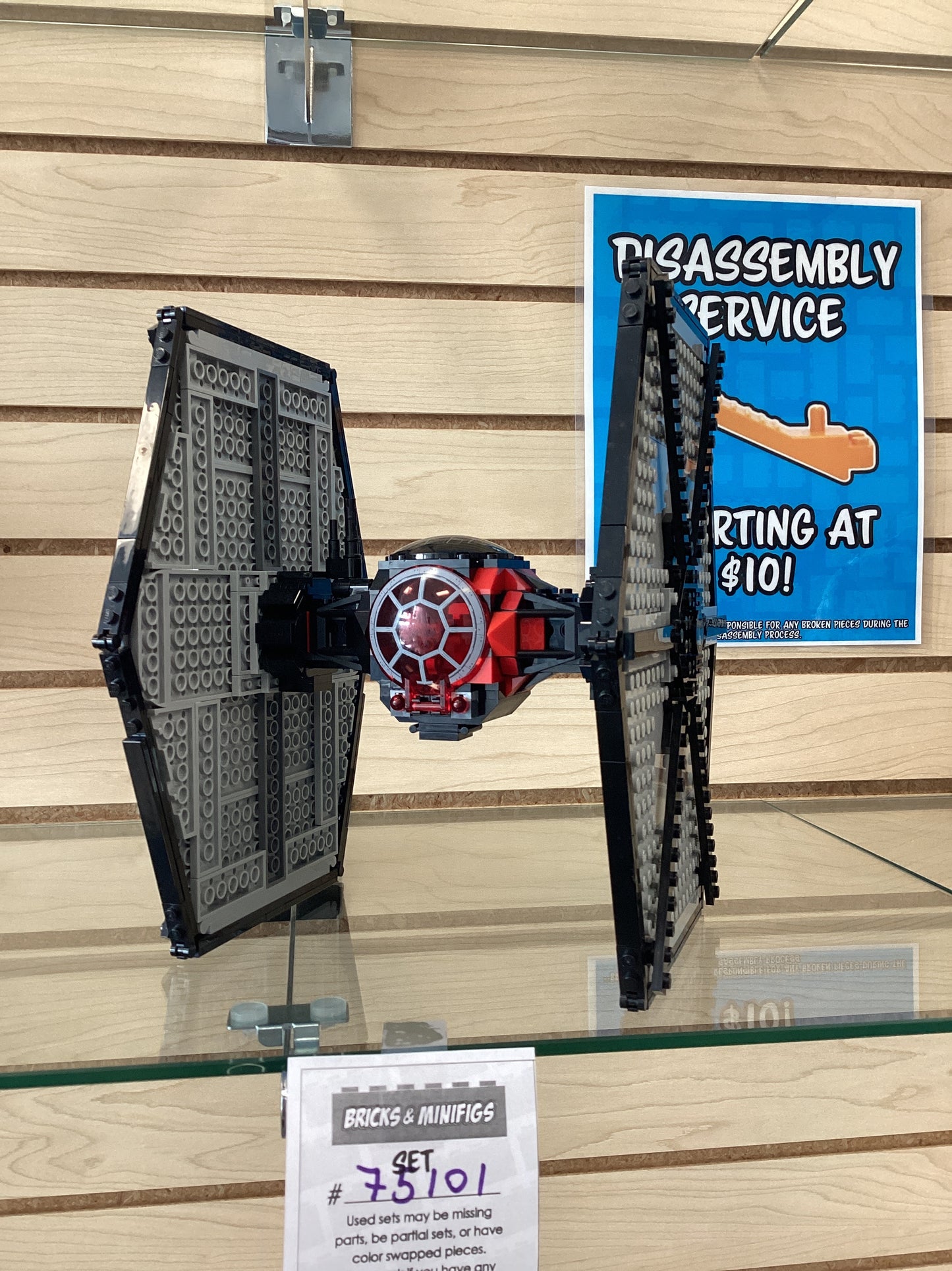 75101 First Order Special Forces TIE Fighter - USED