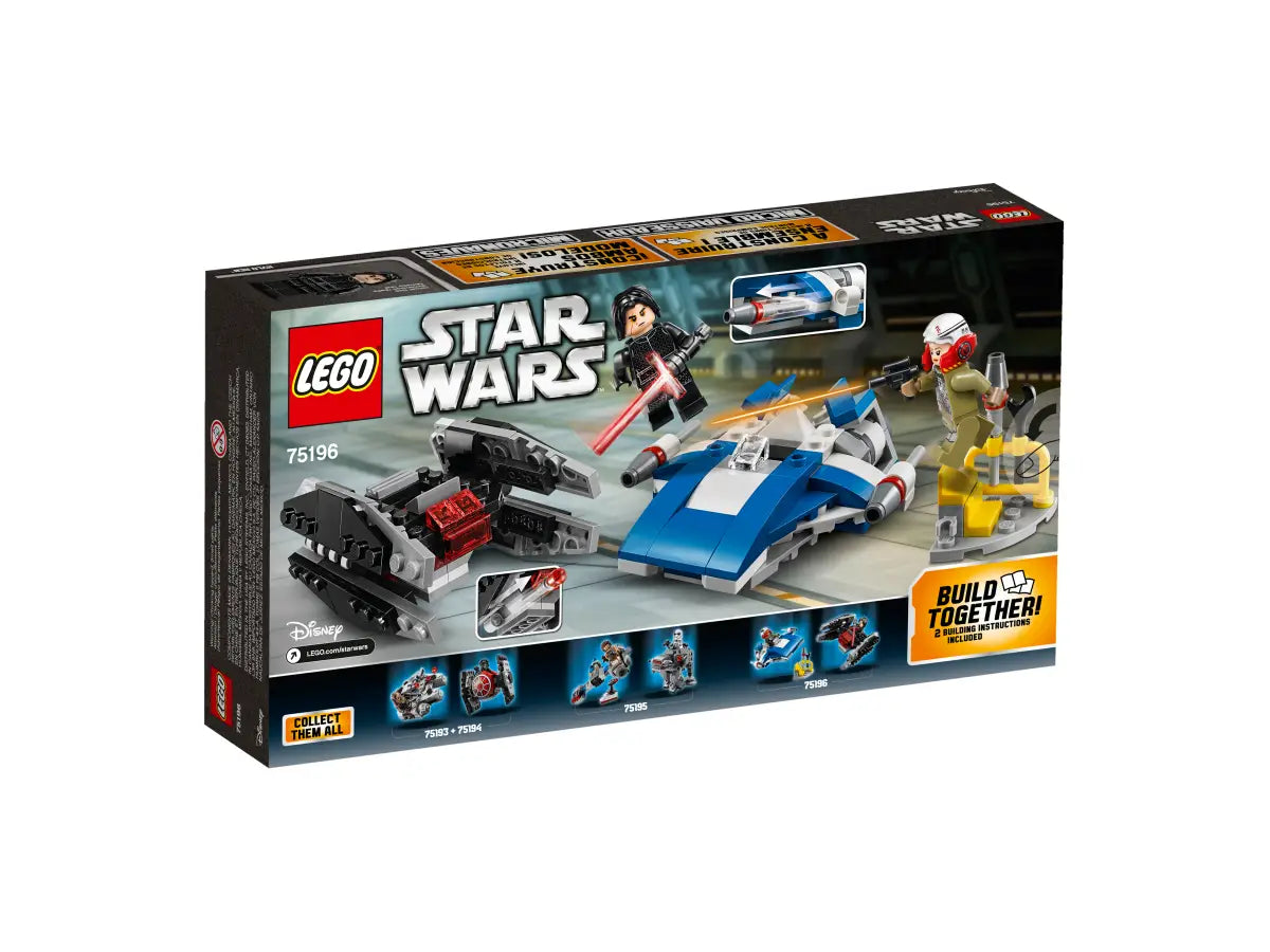 75196 A-Wing vs TIE Silencer Microfighters
