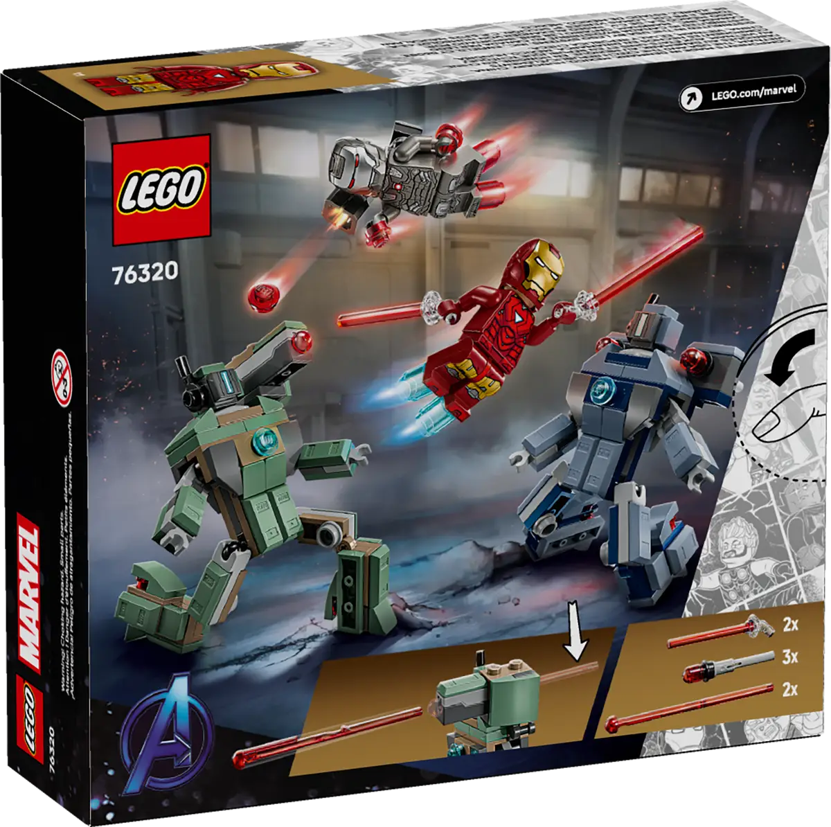 76320 Iron Man & War Machine vs. Hammer Drones