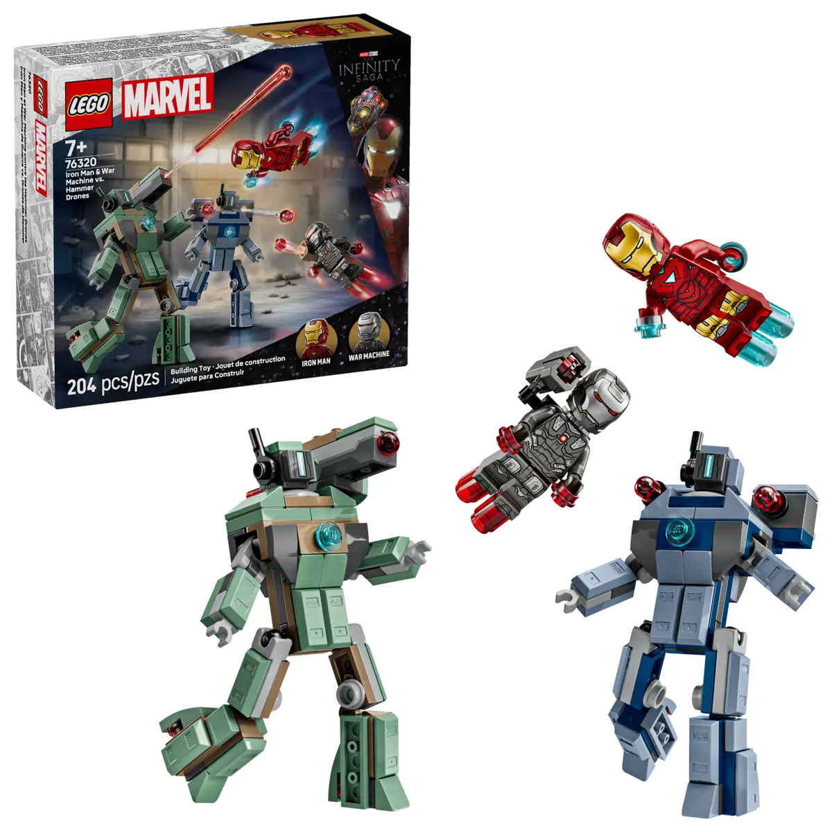 76320 Iron Man & War Machine vs. Hammer Drones