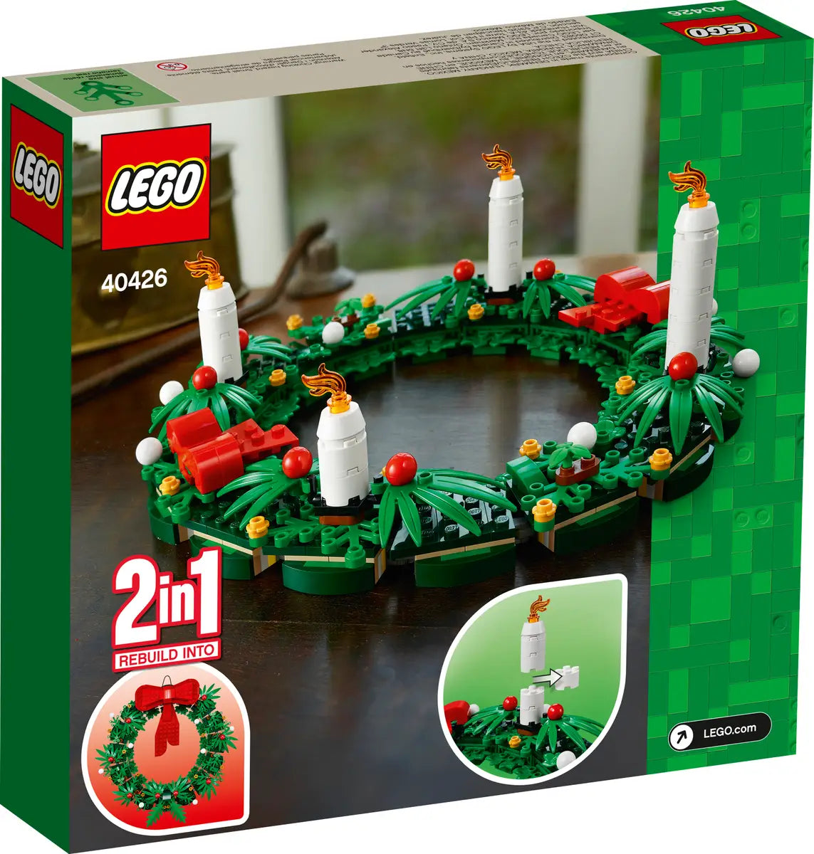 40426 Christmas Wreath 2in1
