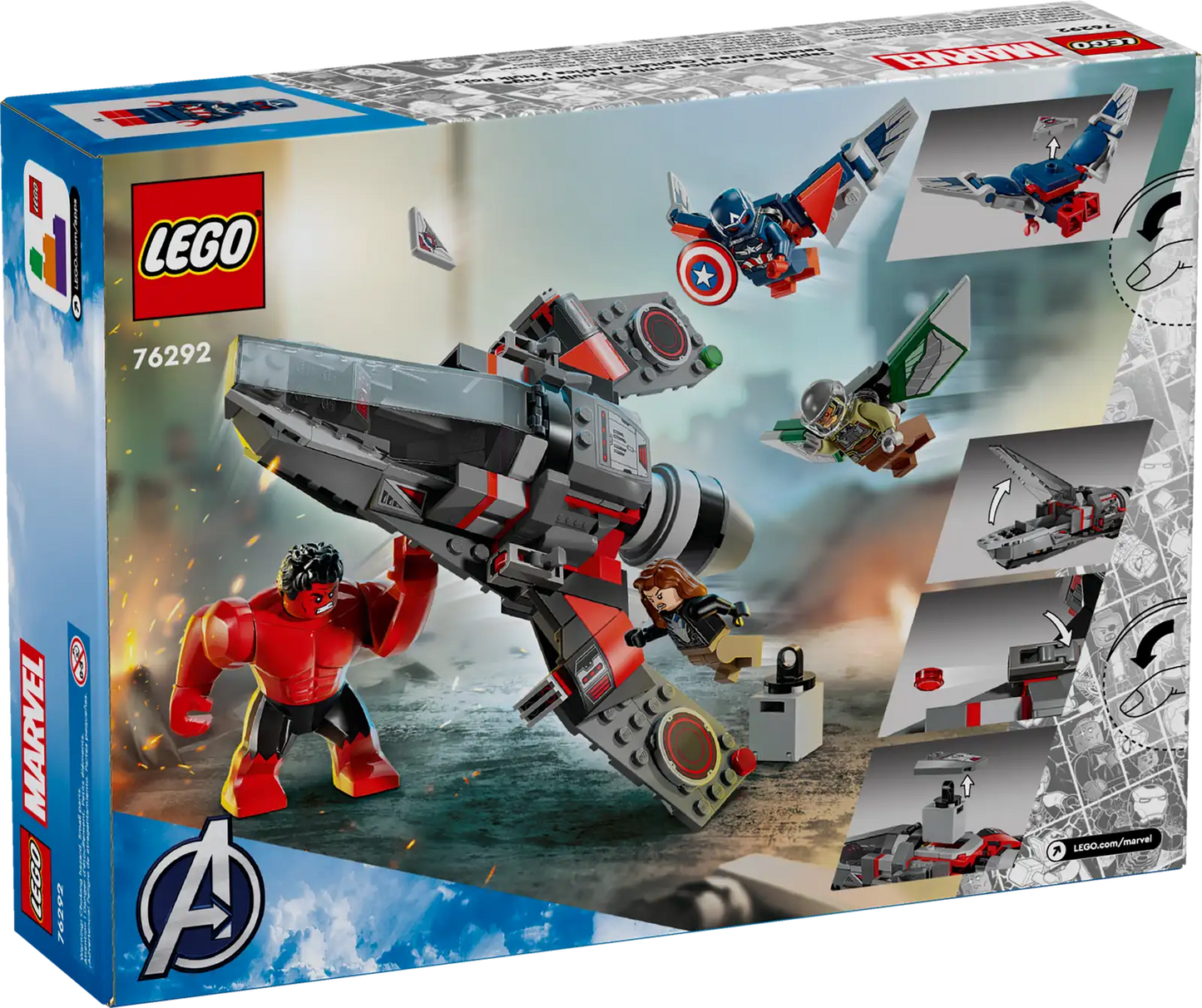 76292 Captain America vs. Red Hulk Battle