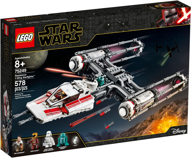 75249 Resistance Y-Wing Starfighter - USED