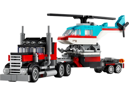 31146 Flatbed Truck with Helicopter - CERTIFIED