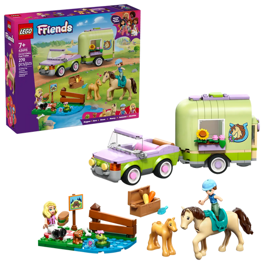 42695 Horse & Baby Foal Trailer