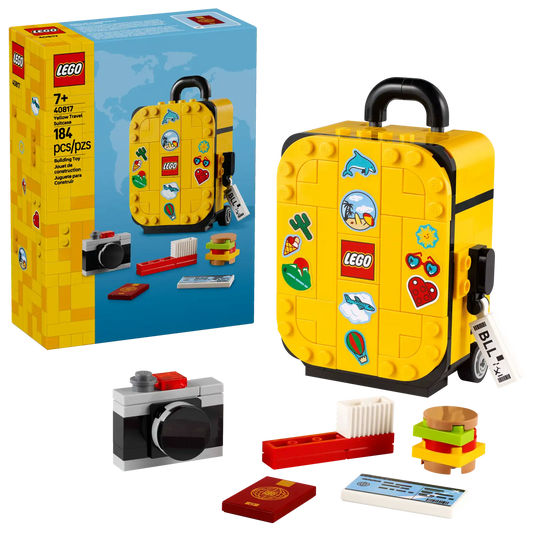 40817 Yellow Travel Suitcase