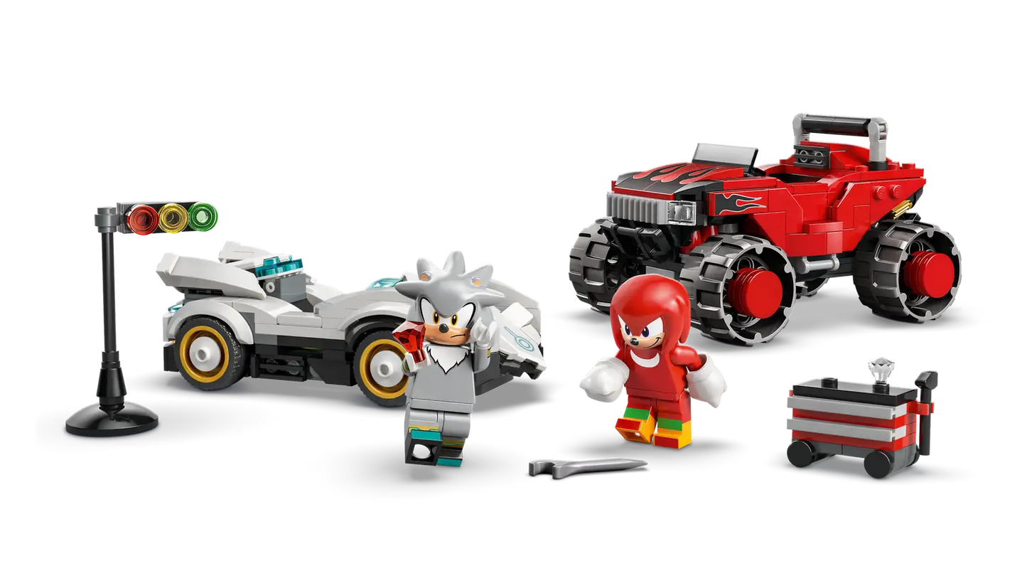 77118 Silver's Car vs. Knuckles' Monster Truck