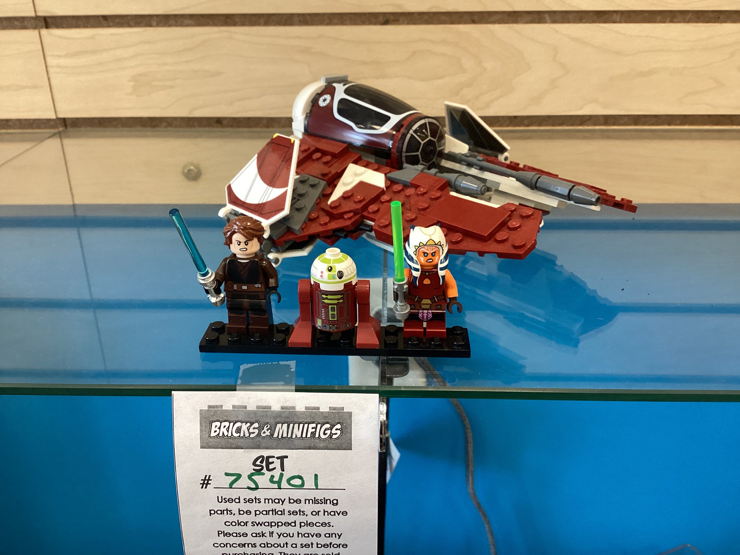 75401 Ahsoka's Jedi Interceptor - USED