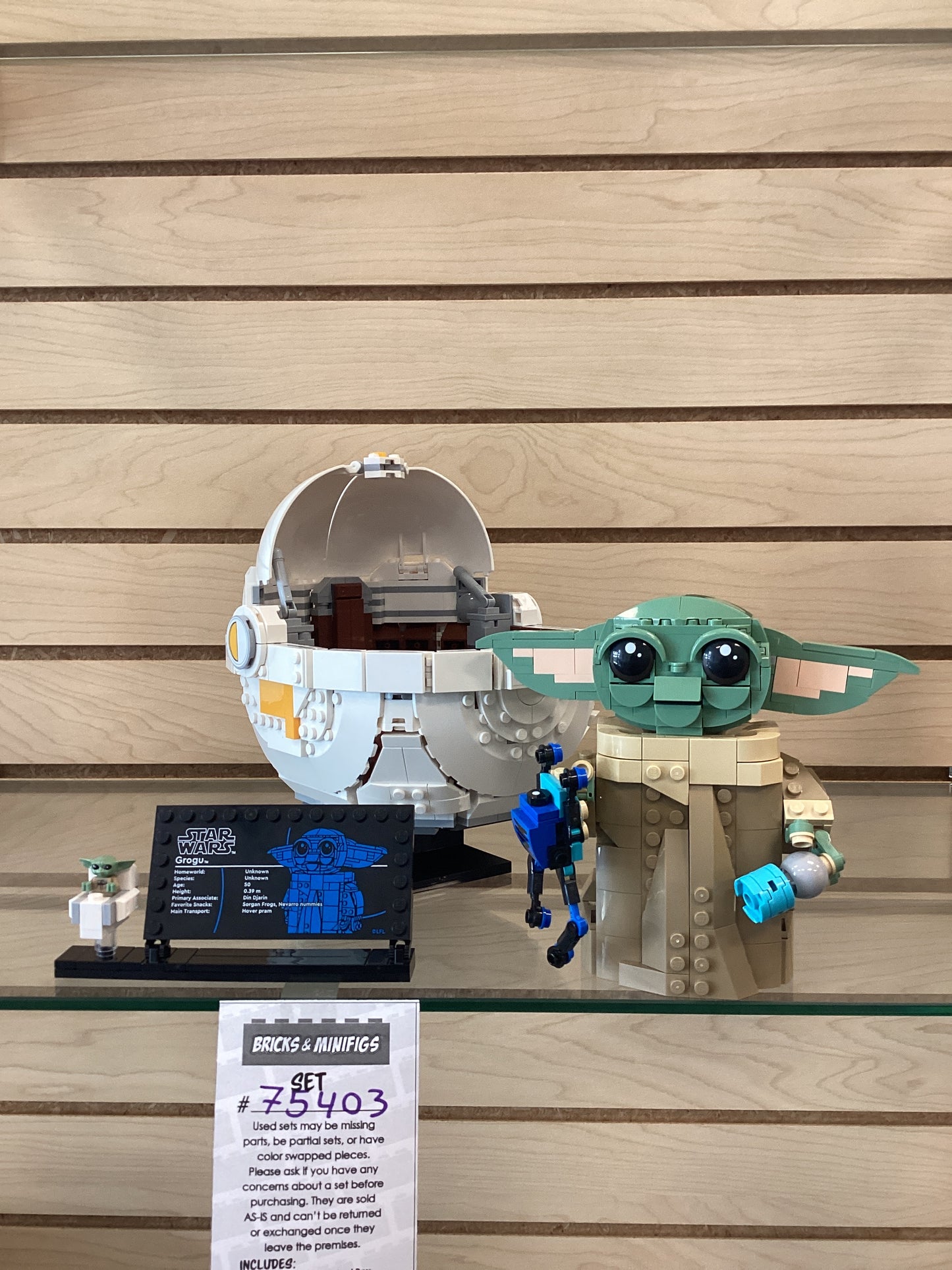 75403 Grogu with Hover Pram -USED