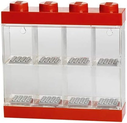 Minifigure Display Case 8 Red