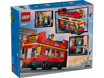 60407 Red Double-Decker Sightseeing Bus