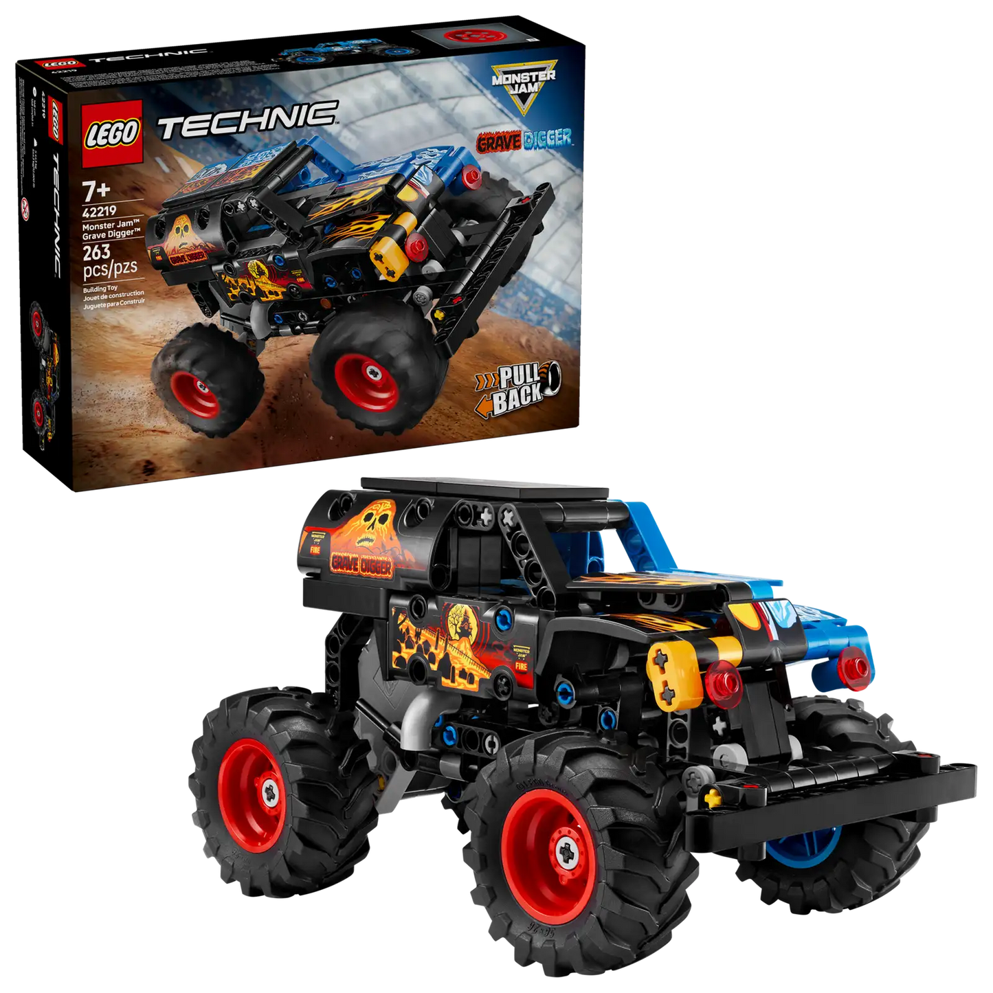 42219 Monster Jam Grave Digger Fire and Ice