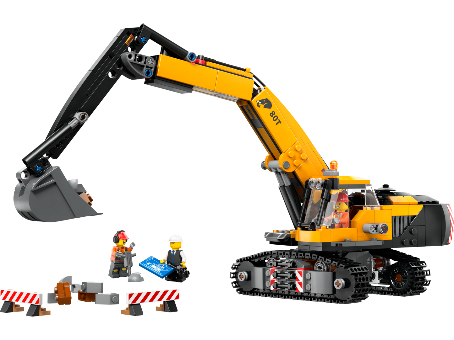 60420 Yellow Construction Excavator