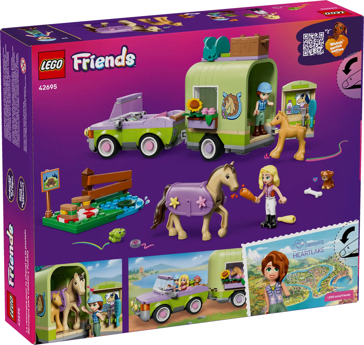 42695 Horse & Baby Foal Trailer