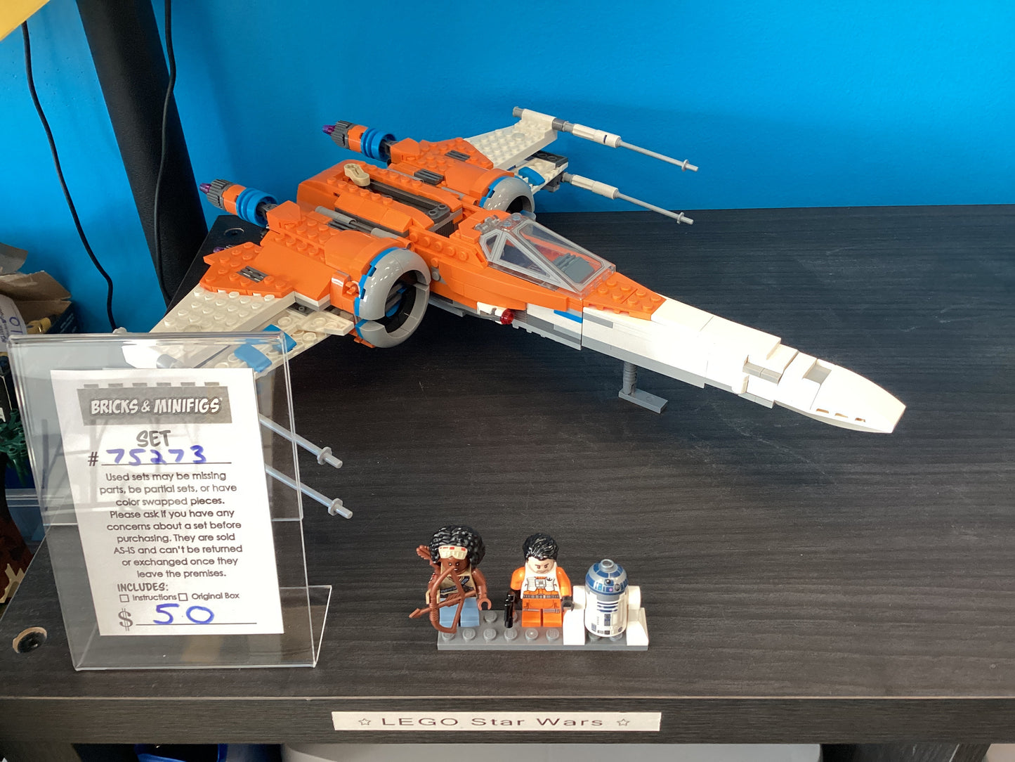 75273 Poe Dameron's X-wing Fighter - USED