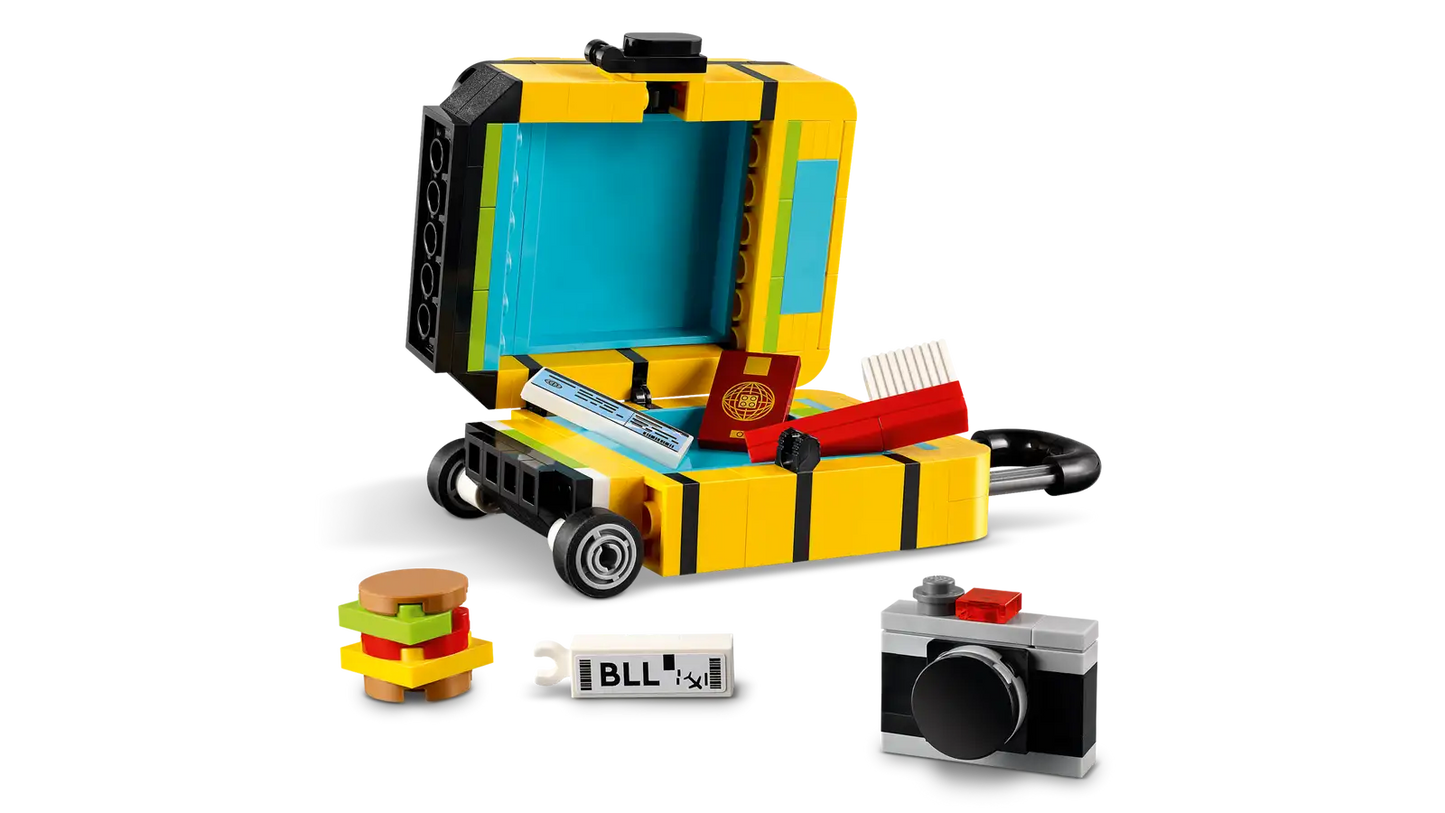 40817 Yellow Travel Suitcase