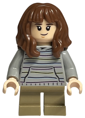 Hermione Granger - Light Bluish Gray Sweater with Pastel Stripes