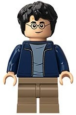 Harry Potter - Dark Blue Open Jacket, Dark Tan Medium Legs