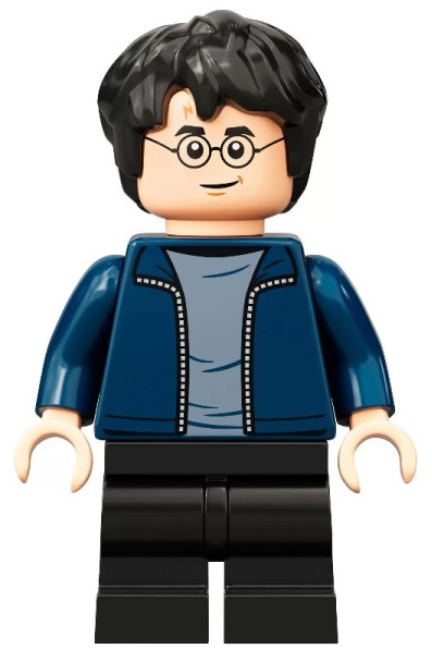 Harry Potter - Dark Blue Open Jacket, Black Medium Legs