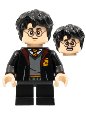 Harry Potter - Gryffindor Robe Open, Black Short Legs, Grin / Scared Head